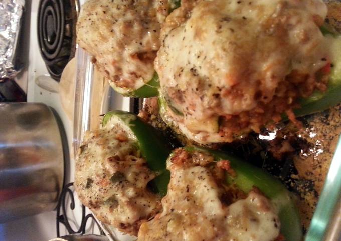 Recipe of Homemade Stuffed Green Bell Peppers