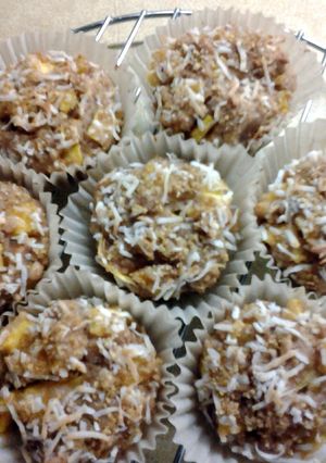 A picture of Mango Coconut Muffins.