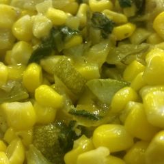 Corn W/ Zucchini & Chiles A picture of Corn W/ Zucchini & Chiles.