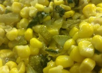 Easy Cooking Recipe Corn W Zucchini  Chiles Delicious Steady