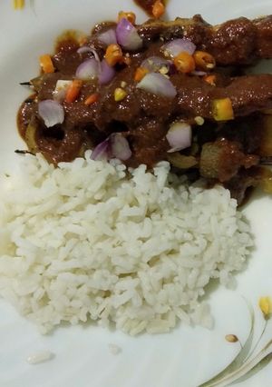 Foto resep Sate Tempe Kikil bumbu kacang