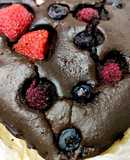 Brownie con frutos rojos 🍓🫐