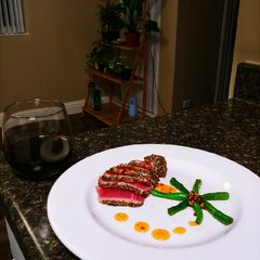 A picture of Chia Seed Crusted Ahi Tuna.