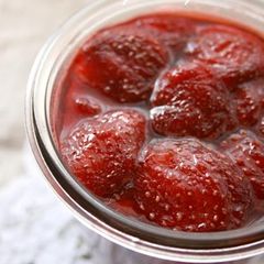 A picture of Easy Jam with Strawberry Preserves.