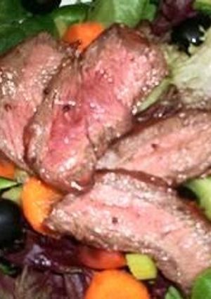 A picture of Marinated steak flank.