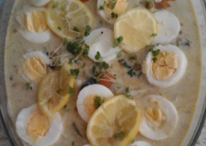How to Prepare Favorite My Garlic and Lemon peppered fish Soup. 😌