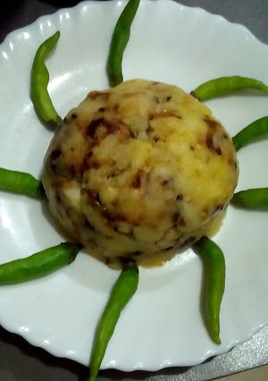 A picture of Yumm Mashed Potatoes (Allo ka BhartA).