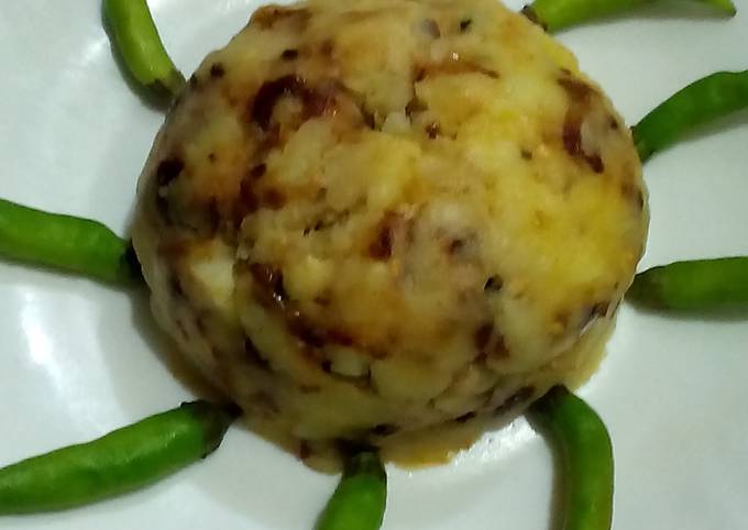 Recipe of Any-night-of-the-week Yumm Mashed Potatoes (Allo ka BhartA)