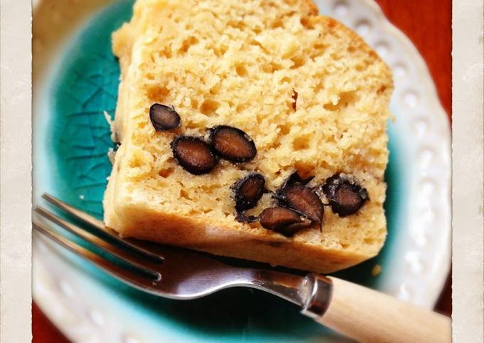 Steps to Prepare Quick Silken Tofu Pound Cake with 'Kuromame' Cooked
Black Soybeans