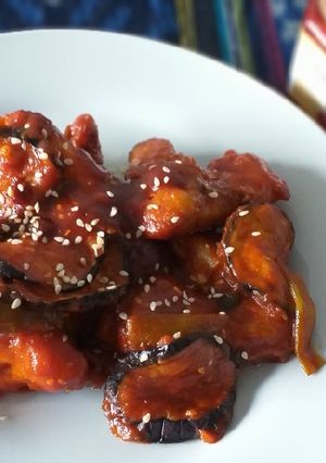 Foto resep Ayam Terong Saus Korea