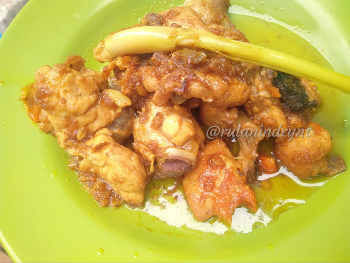 Resep Ayam Bumbu kuning masak kering Murah