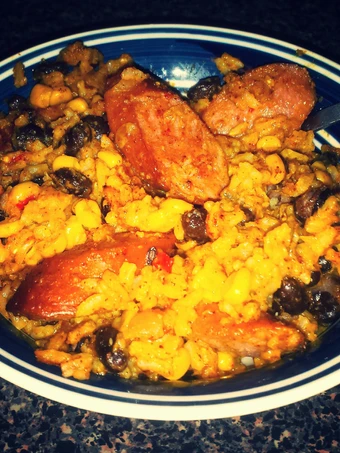 Easy Way Prepare Cheesy Beans and Rice with Turkey Sausage the Perfect Appealing