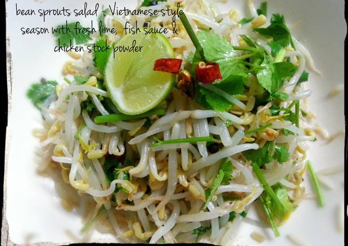 bean sprouts salad ~ Vietnamese style