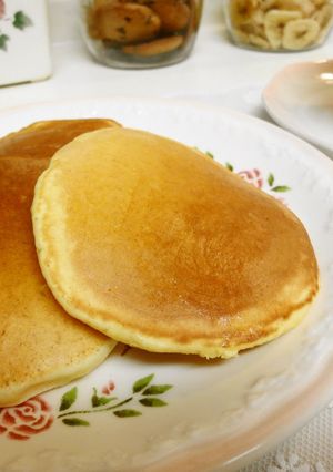 A picture of Pancakes with Carrot & Pancake Mix.