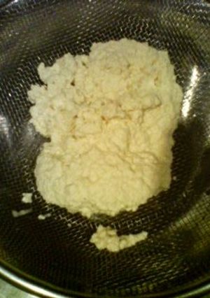 A picture of "Cottage Cheese" from Soy Milk.