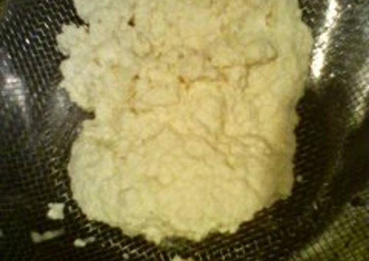 Recipe: Yummy &#34;Cottage Cheese&#34; from Soy Milk This is Secret Recipe  From Best My Grandma's Recipe !!