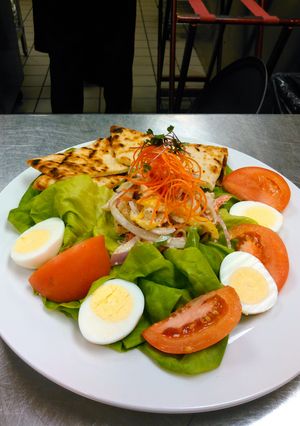 A picture of Honey mustard chicken salad.