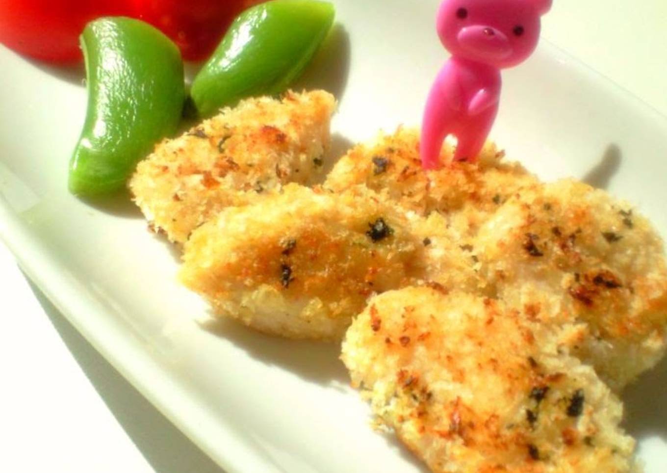 For Bentos: Breaded Chicken Tenders with Basil