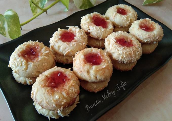 Strawberry Thumbprint Cookies