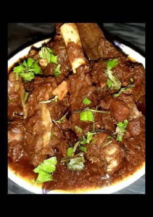 A picture of Mutton korma.
