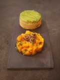 Peperoni arrosto con cous cous alla menta e avocado