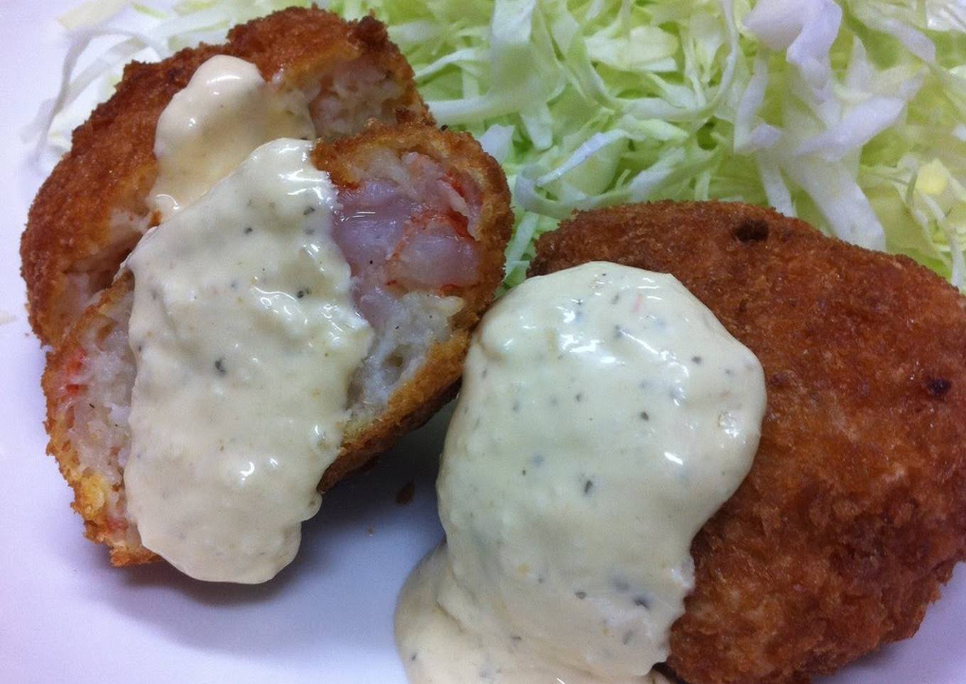 Deep Fried Ground Shrimp Balls with Great Texture