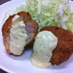 A picture of Deep Fried Ground Shrimp Balls with Great Texture.