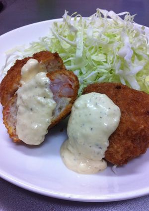 A picture of Deep Fried Ground Shrimp Balls with Great Texture.