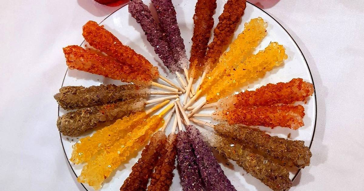 طرز تهیه نبات طعم دار رنگی ساده و خوشمزه توسط آنیتا کوکپد