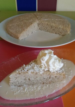 A picture of Vickys Tres Leche Cake, GF DF EF SF NF VG.