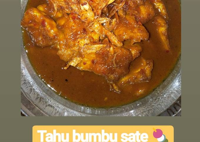 Standar Bagaimana cara membuat Tahu bumbu sate ala Mimo yang nagih banget