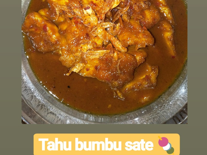 Resep Tahu bumbu sate ala Mimo Anti Gagal