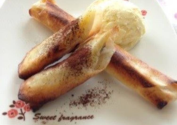 Recipe of Quick Grilled Banana Spring Rolls