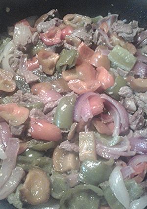 A picture of Pepper steak.