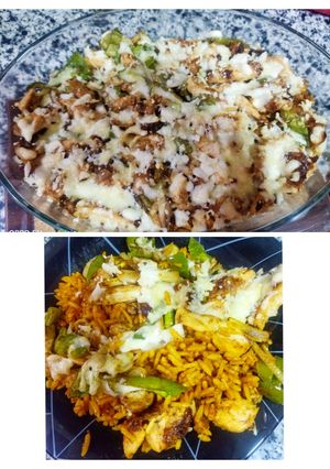صورة لوصفة أرز بالفاهيتا 😋😍👩‍🍳