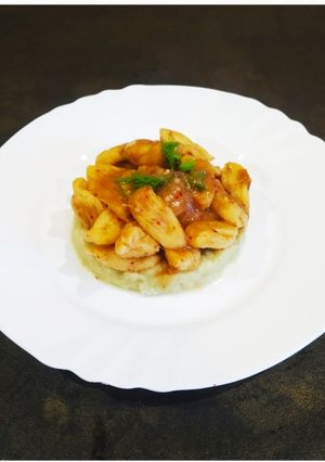 Foto di Cavatelli con crema di finocchio acciughe salate e peperoncino