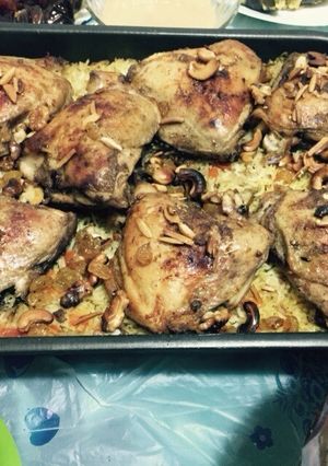 صورة لوصفة مندي دجاج😋😋 # ملك الدجاج