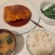 Teriyaki salmon dinner