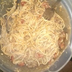 A picture of Taco spaghetti.