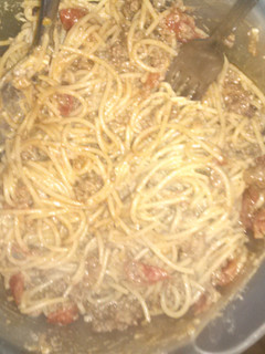 A picture of Taco spaghetti.