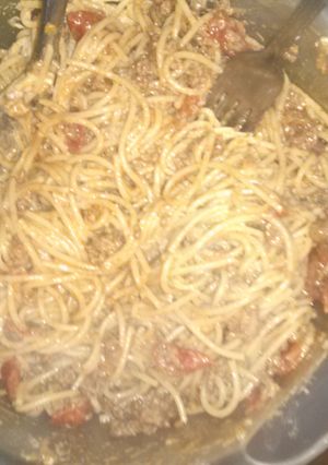 A picture of Taco spaghetti.