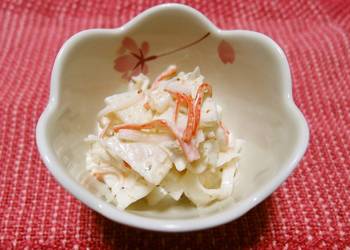 How to Make Tasty Daikon Radish  Crab Mayonnaise Salad