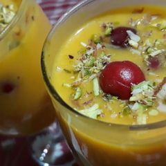A picture of Mango custard recipe.