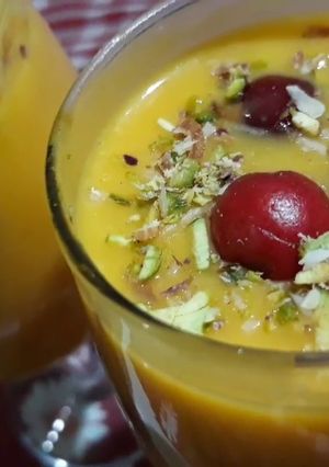 A picture of Mango custard recipe.