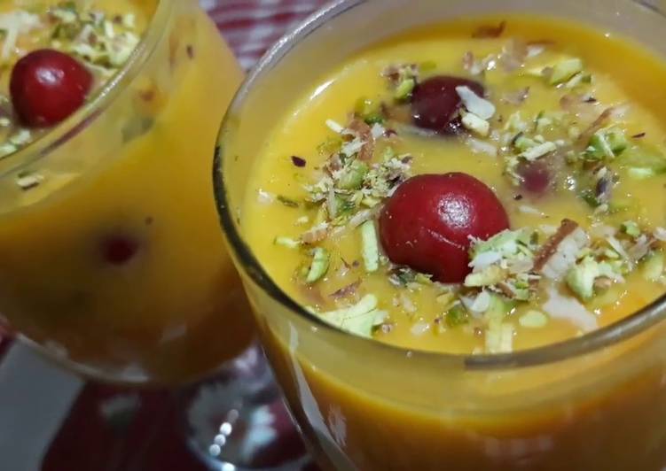 Mango custard recipe