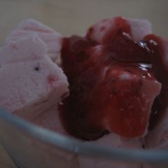 A picture of Strawberry and Cream Cheese Ice Cream.