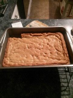A picture of Chocolate Chip Cookie Brownies.