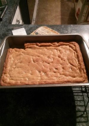 A picture of Chocolate Chip Cookie Brownies.