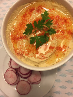 Una foto de Hummus de garbanzos