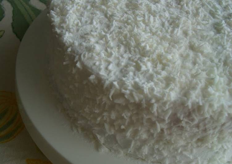 Recipe: Tasty Hawaiian Coconut Cake